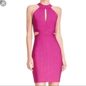 Guess Fuchsia Mirage Cutout Dress